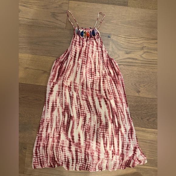 NWT Zara Beaded Tie-Dye Dress - Picture 2 of 4